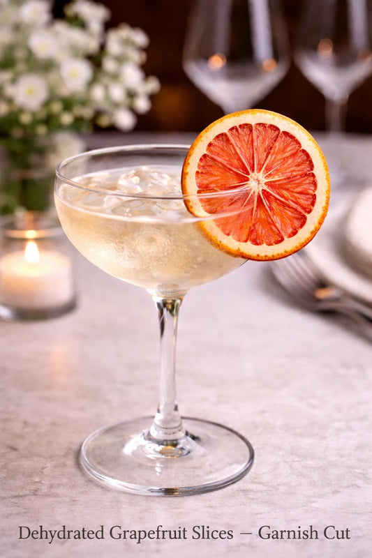 Dehydrated Grapefruit Slices — Garnish Cut